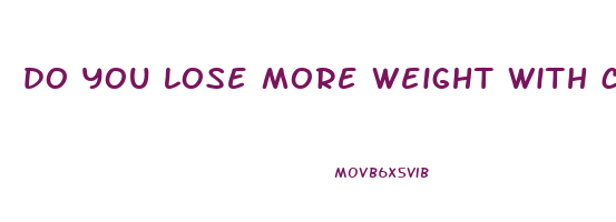 do you lose more weight with cardio or weights