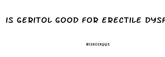 is geritol good for erectile dysfunction