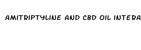 amitriptyline and cbd oil interactions