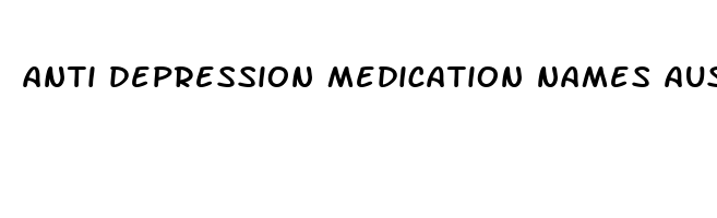 anti depression medication names australia