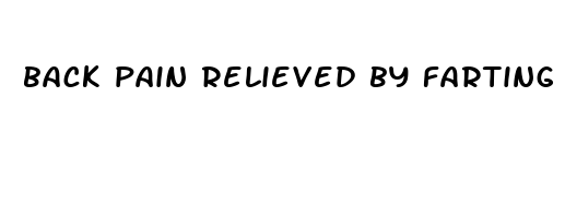 back pain relieved by farting