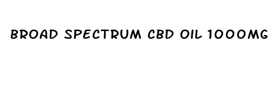 broad spectrum cbd oil 1000mg