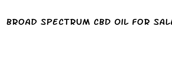 broad spectrum cbd oil for sale