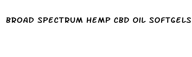 broad spectrum hemp cbd oil softgels with melatonin