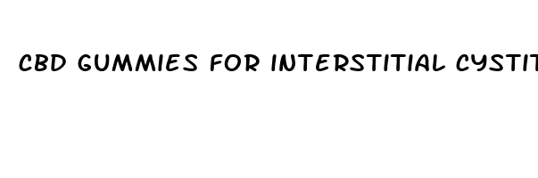 cbd gummies for interstitial cystitis