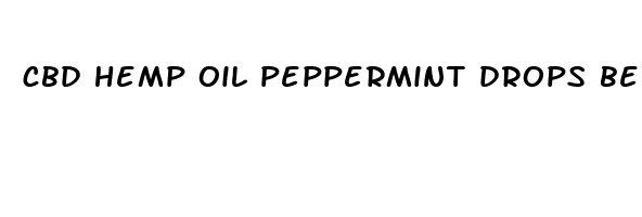 cbd hemp oil peppermint drops benefits