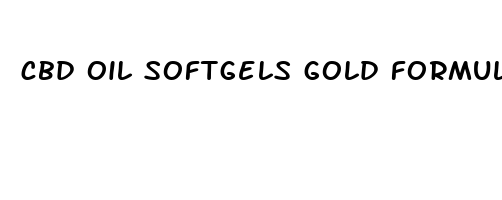 cbd oil softgels gold formula