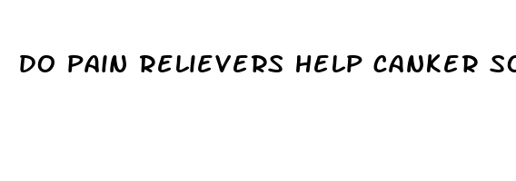 do pain relievers help canker sores