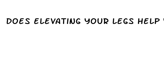 does elevating your legs help you sleep