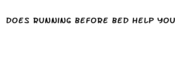 does running before bed help you sleep