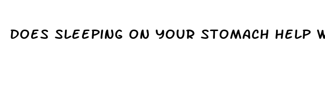 does sleeping on your stomach help with congestion