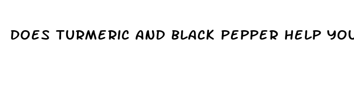 does turmeric and black pepper help you sleep