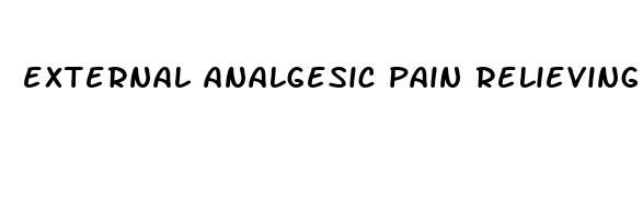 external analgesic pain relieving balm