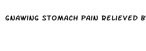 gnawing stomach pain relieved by eating