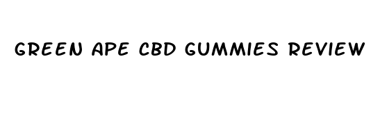 green ape cbd gummies review