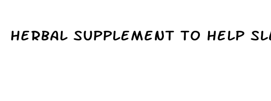 herbal supplement to help sleep