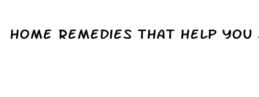 home remedies that help you sleep