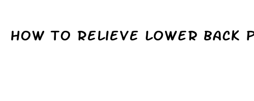 how to relieve lower back pain during menstruation