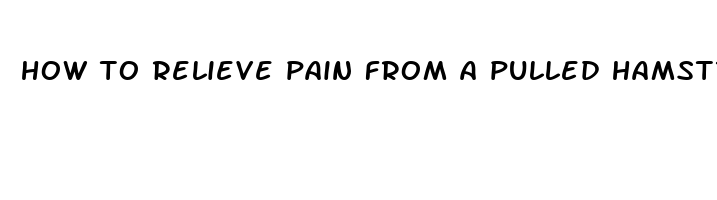 how to relieve pain from a pulled hamstring