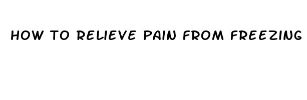 how to relieve pain from freezing warts