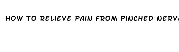 how to relieve pain from pinched nerve in shoulder