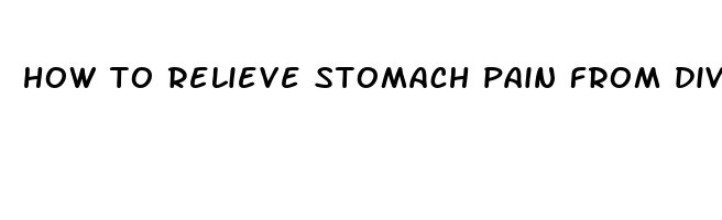 how to relieve stomach pain from diverticulitis