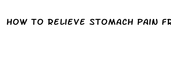 how to relieve stomach pain from eating something bad