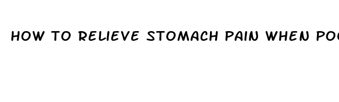 how to relieve stomach pain when pooping