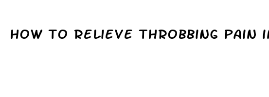 how to relieve throbbing pain in finger