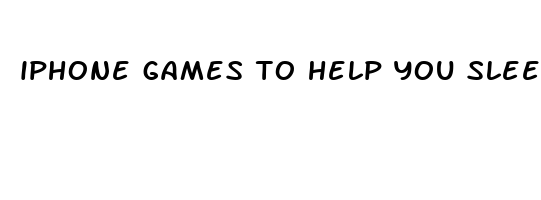 iphone games to help you sleep