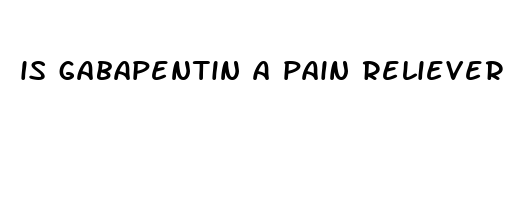 is gabapentin a pain reliever