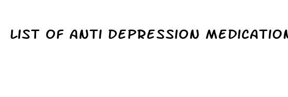 list of anti depression medication