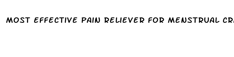 most effective pain reliever for menstrual cramps