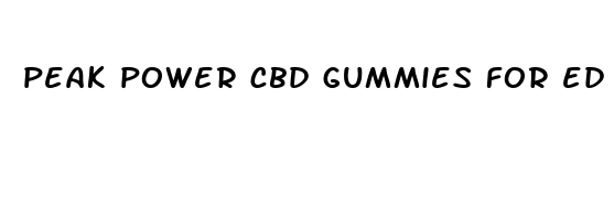 peak power cbd gummies for ed