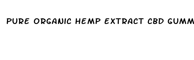 pure organic hemp extract cbd gummies