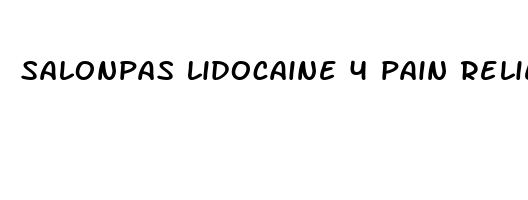 salonpas lidocaine 4 pain relieving maximum strength gel patch
