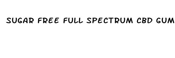 sugar free full spectrum cbd gummies