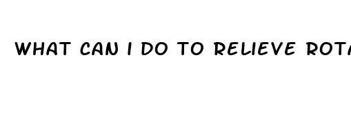 what can i do to relieve rotator cuff pain