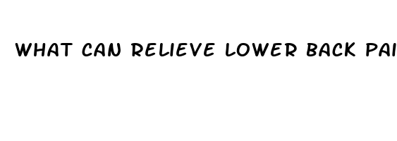 what can relieve lower back pain