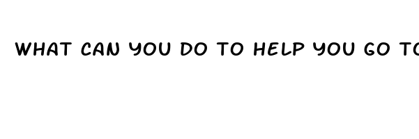 what can you do to help you go to sleep