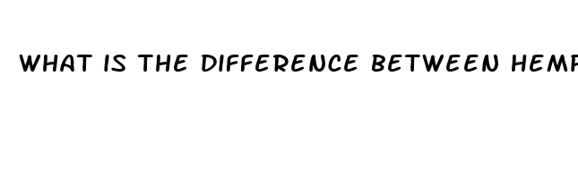 what is the difference between hemp and cbd oil