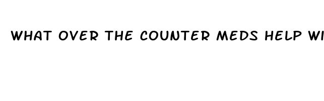 what over the counter meds help with sleep