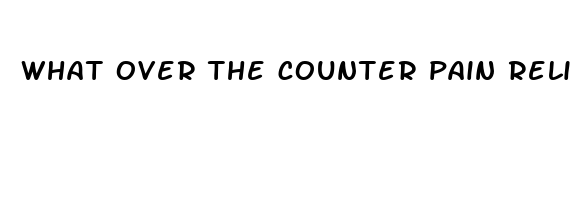 what over the counter pain relievers are not nsaids