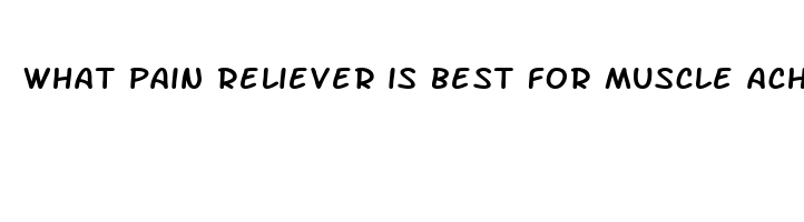 what pain reliever is best for muscle aches