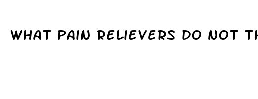 what pain relievers do not thin blood