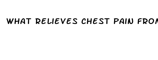 what relieves chest pain from coughing