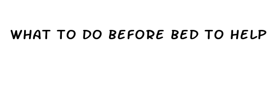 what to do before bed to help you sleep