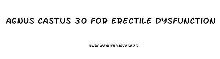 Agnus Castus 30 For Erectile Dysfunction