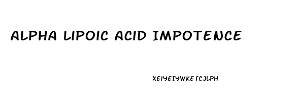 Alpha Lipoic Acid Impotence