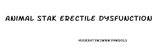 Animal Stak Erectile Dysfunction